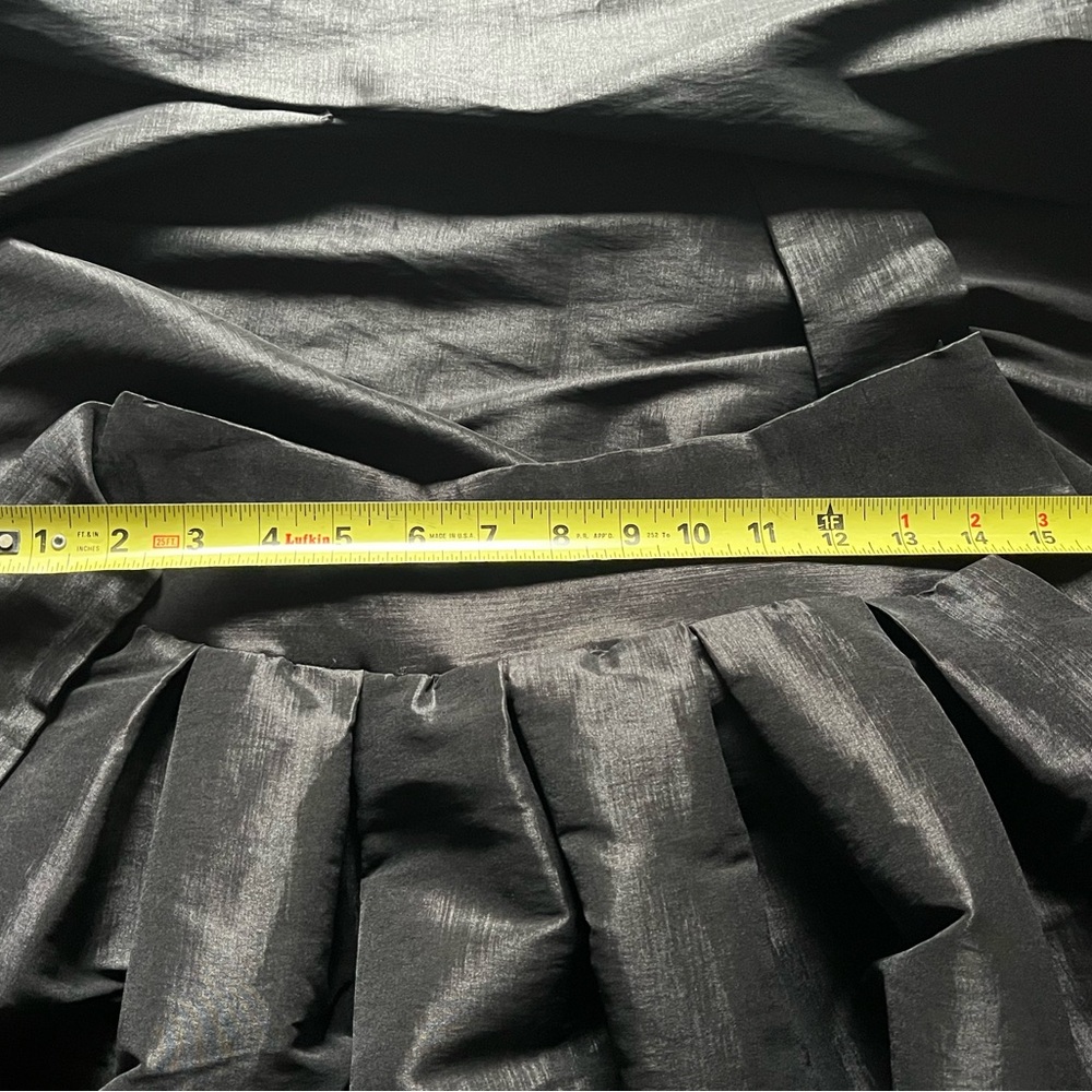 Haute Monde - Black High Low Skirt with Bow "Belt" - Picture 11 of 13